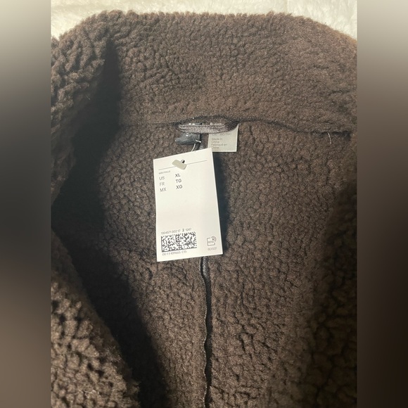 Women's Brown Shearling Coat - Picture 5 of 11